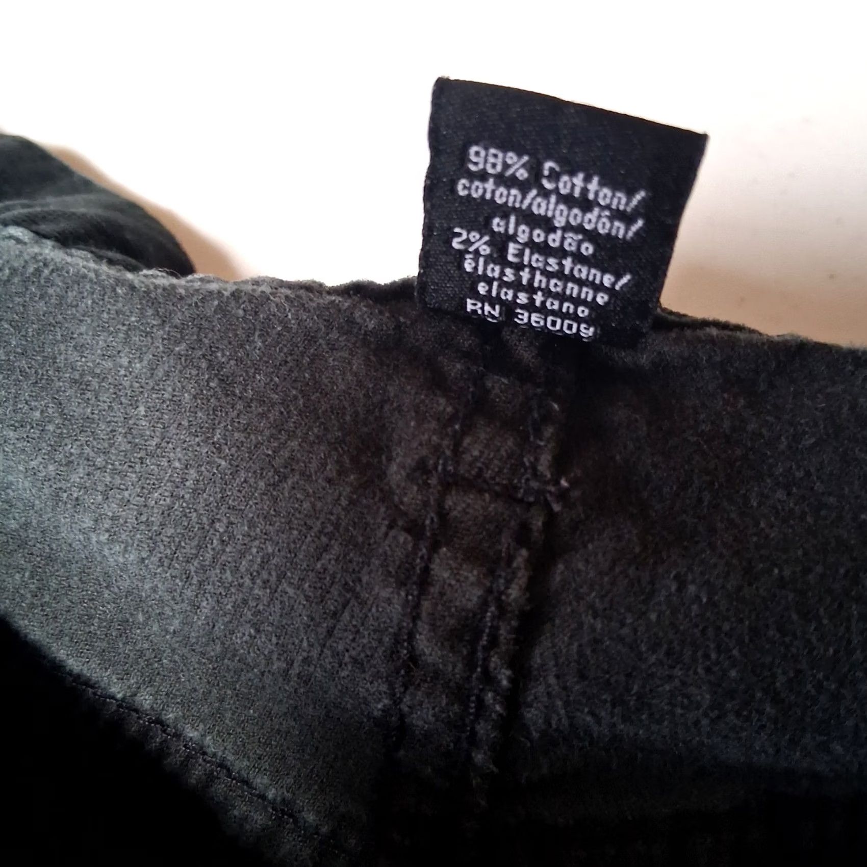 Calvin Klein Calvin Klein Pants Women 16 Bootcut Black Stretch Classic Hemmed Corduroy Size 38" / US 16 / IT 52 - 4 Thumbnail