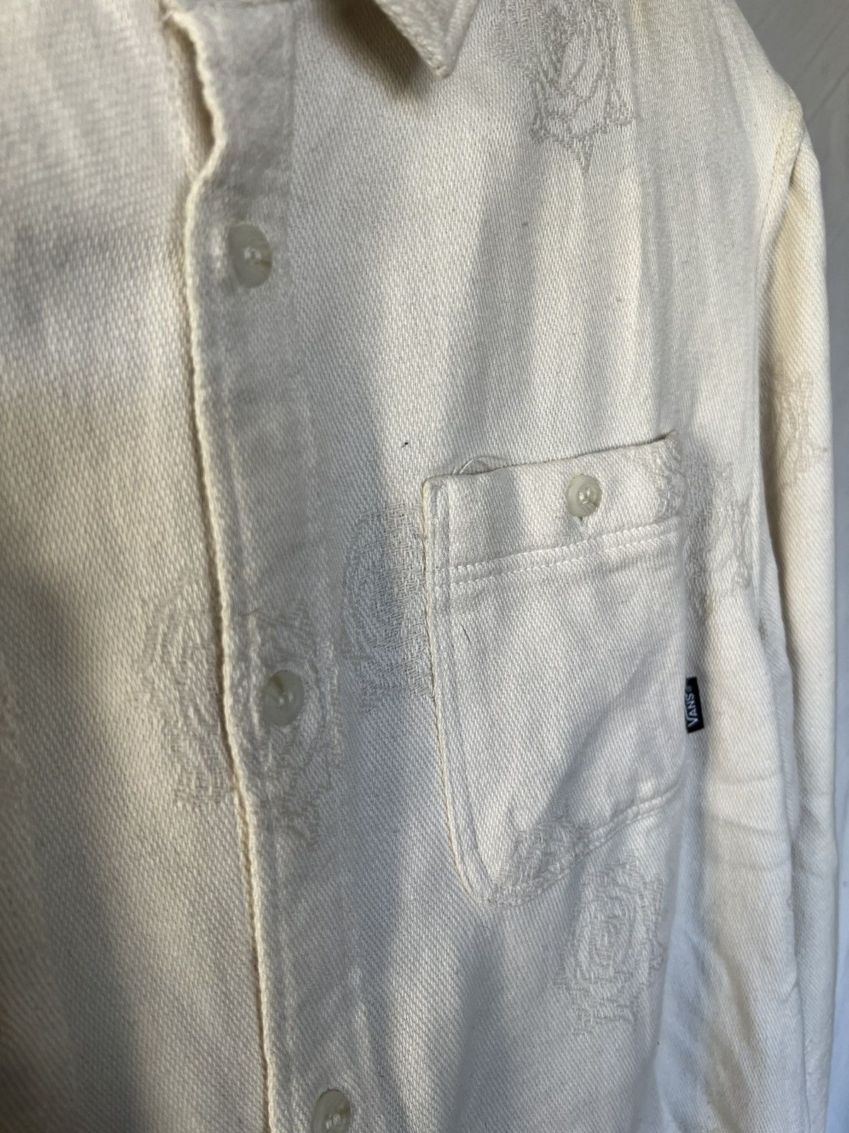 Vans Vans Antique White Kyle Walker L/S Flannel Shirt Size US L / EU 52-54 / 3 - 2 Thumbnail