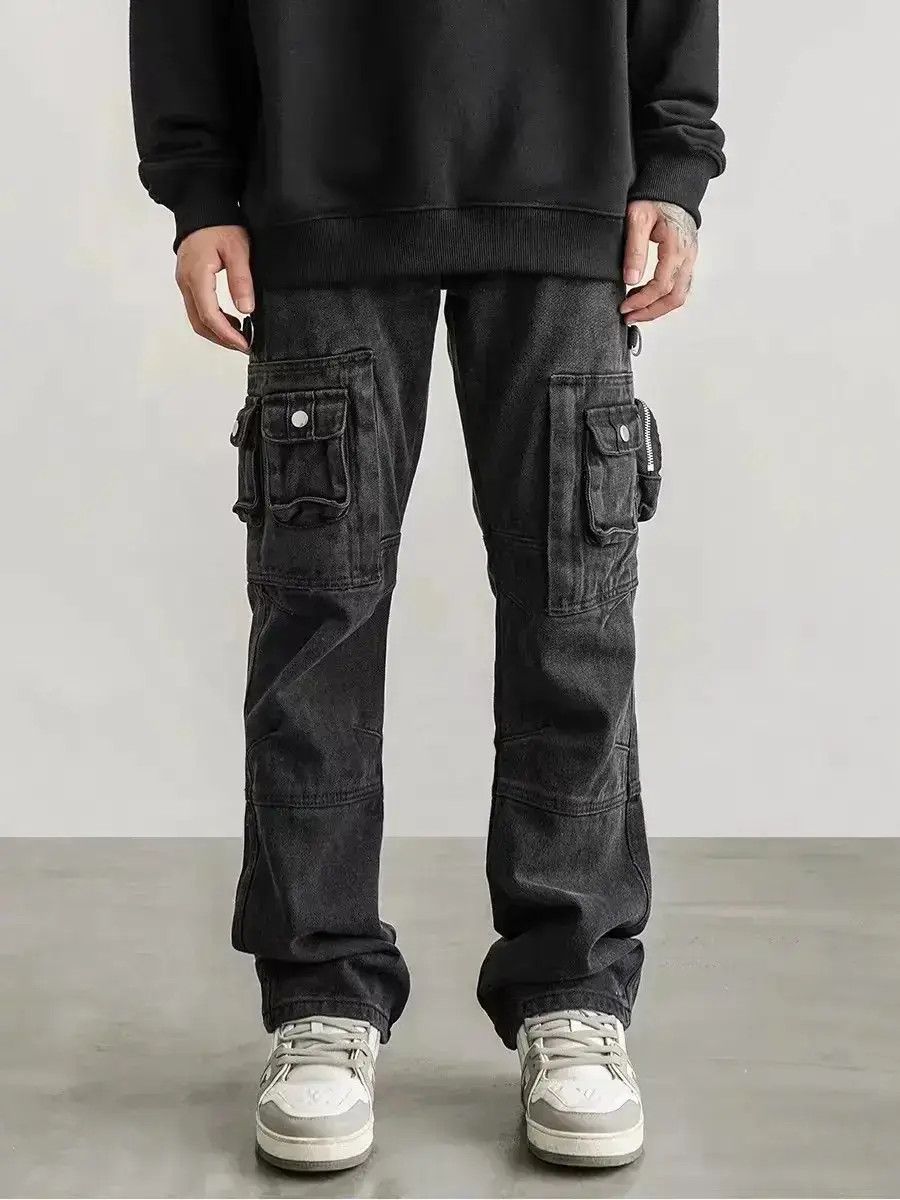 Japanese Brand High street washed and distressed baggy work trousers Size US 32 / EU 48 - 2 Thumbnail