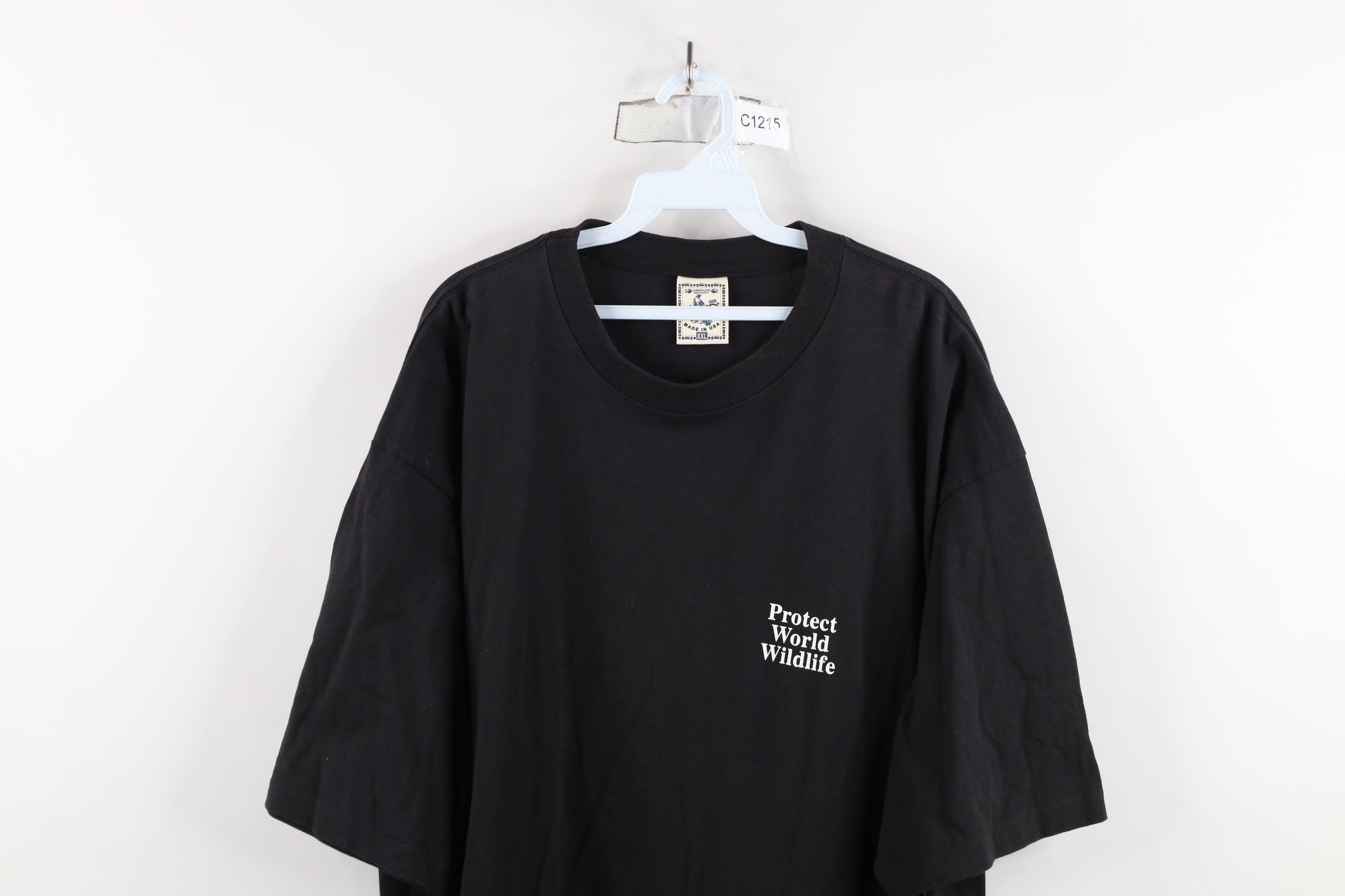 Vintage Vintage 90s Streetwear World Wildlife Deer Buck T-Shirt USA Size US XXL / EU 58 / 5 - 2 Thumbnail