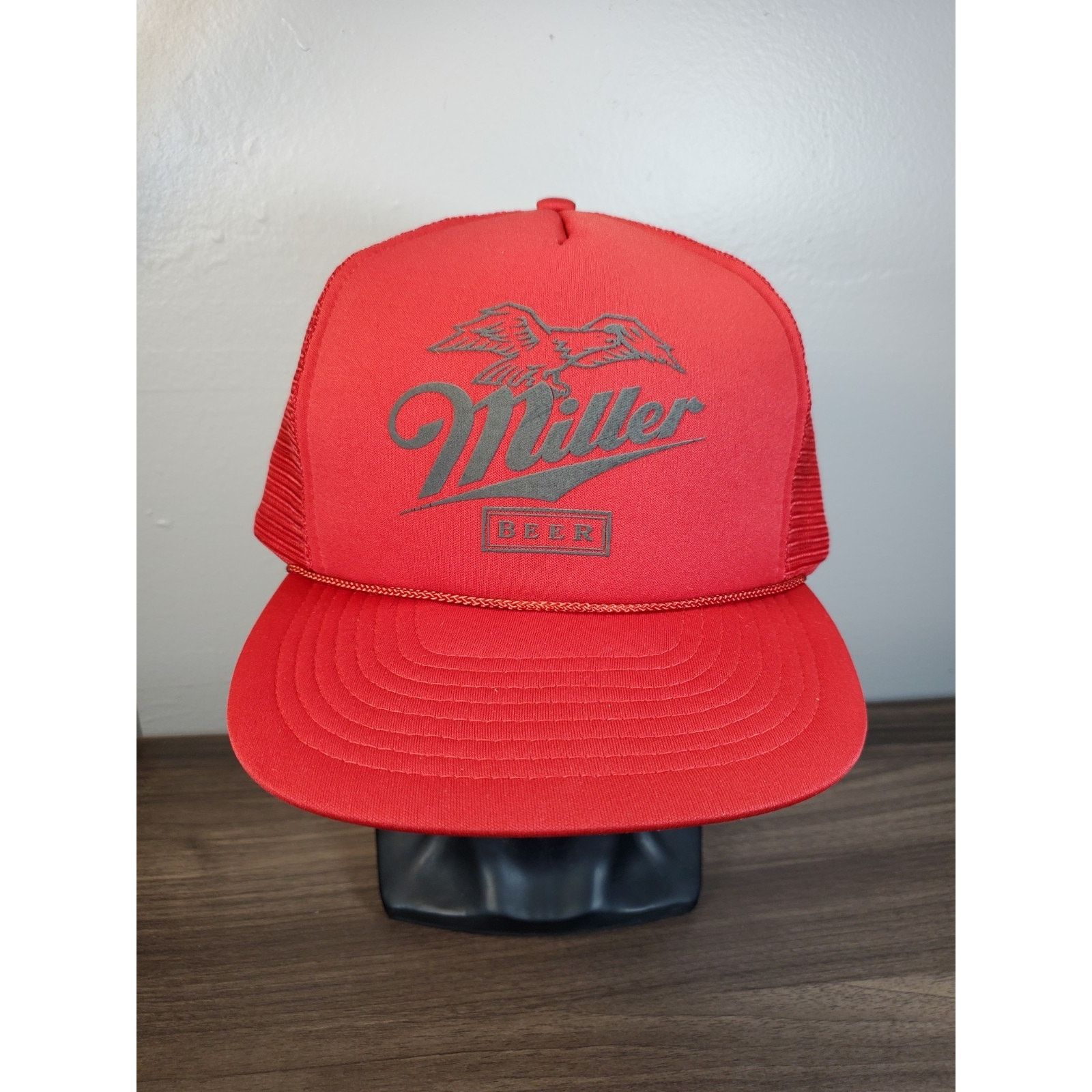 Vintage Miller Beer Trucker Hat Snapback Cap High Life MGD Draft Size ONE SIZE - 1 Thumbnail