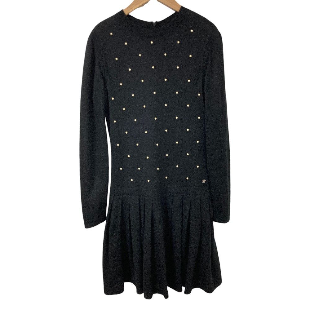 Chanel Chanel Chanel Faux Pearl Mohair Cashmere Dress Textile Dresses P50016 DUTY FREE for USA Size ONE SIZE - 1 Thumbnail