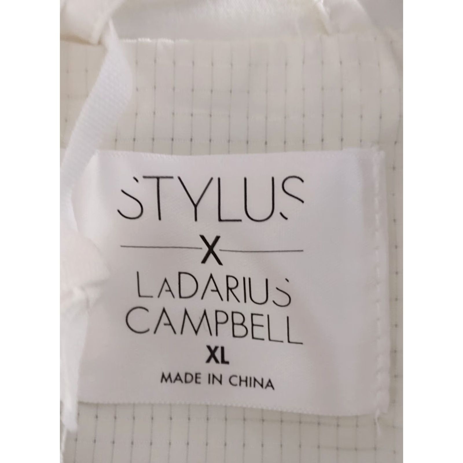 Vintage Stylus Ladarius Campbell Pull Over Long Sleeve 1/4 Zip Shirt Ivory XL Mens Classic Modern Casual Style Shirt Size US XL / EU 56 / 4 - 5 Thumbnail
