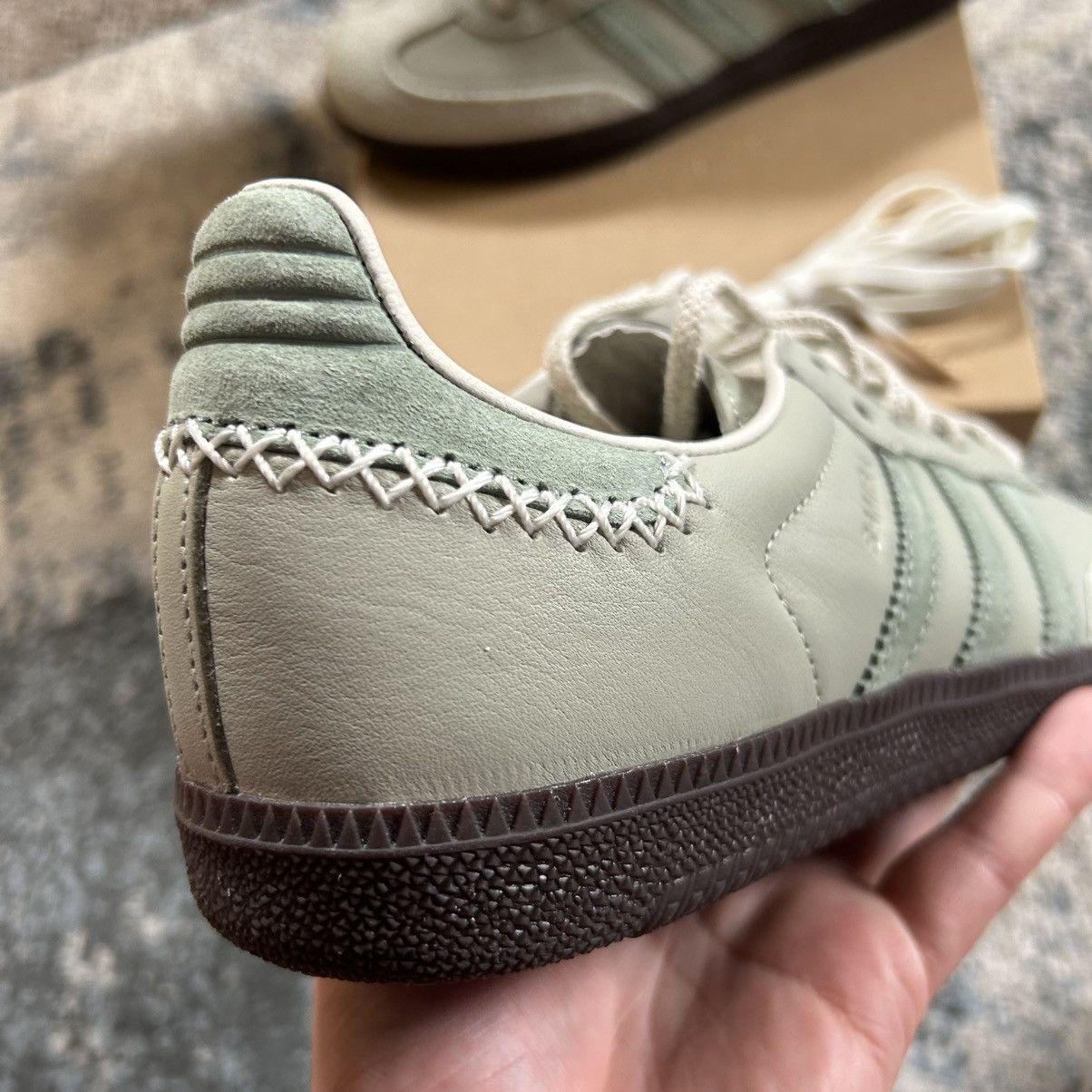 Adidas Samba OG suede MAHA Half Green Silver Matcha Jade Off White Size US 8 / IT 38 - 5 Thumbnail