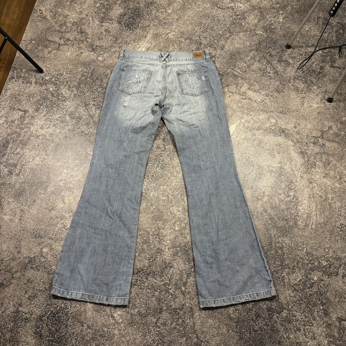 Dolce & Gabbana Vintage Dolce&Gabbana Big Logo Flare Jeans Size 32" / US 10 / IT 46 - 14 Thumbnail