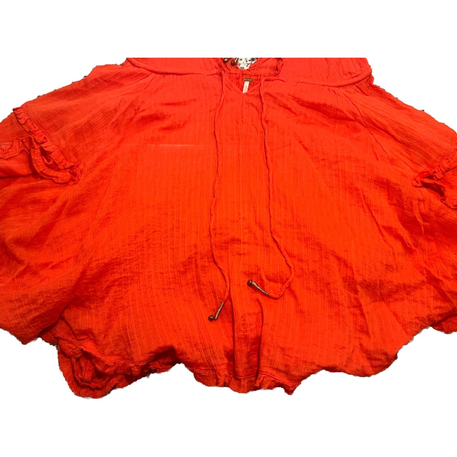 Free People Free People Dress XS Red Mini Summer NWT Antoinette A615-18 Womens Size XS / US 0-2 / IT 36-38 - 3 Thumbnail