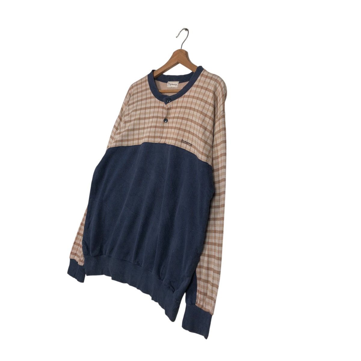 Burberry 📌Vintage Sweatshirt Burberrys Nova Check Pull Over Size US M / EU 48-50 / 2 - 2 Thumbnail