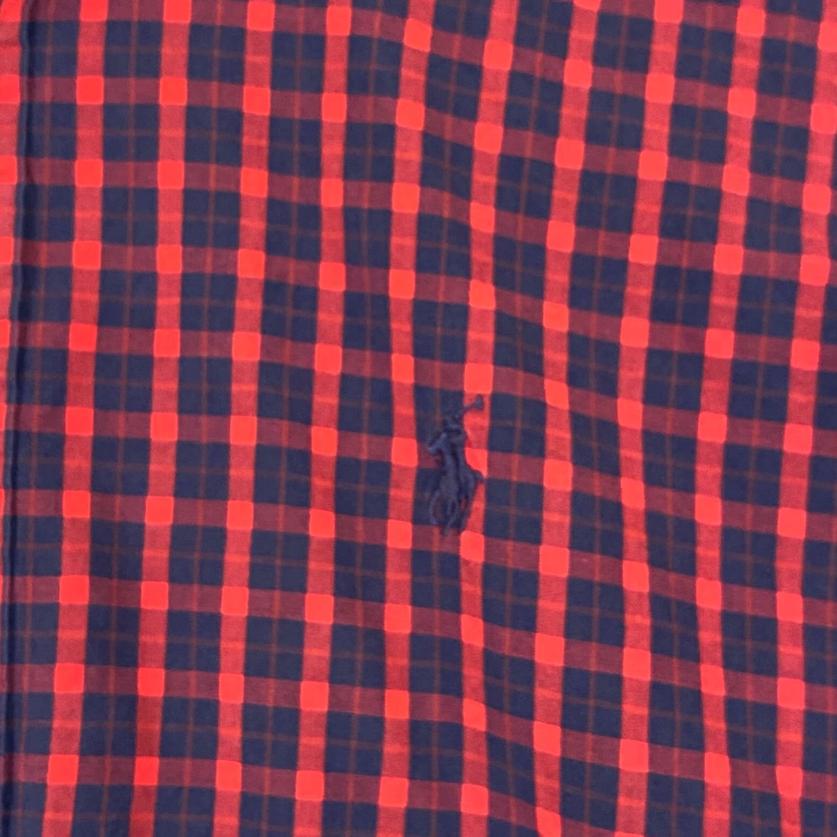 Ralph Lauren Ralph Lauren Blake Shirt Mens Medium Red Blue Plaid Button-Down L/S Shirt Dress Top Multicolor Cotton Size US M / EU 48-50 / 2 - 4 Thumbnail