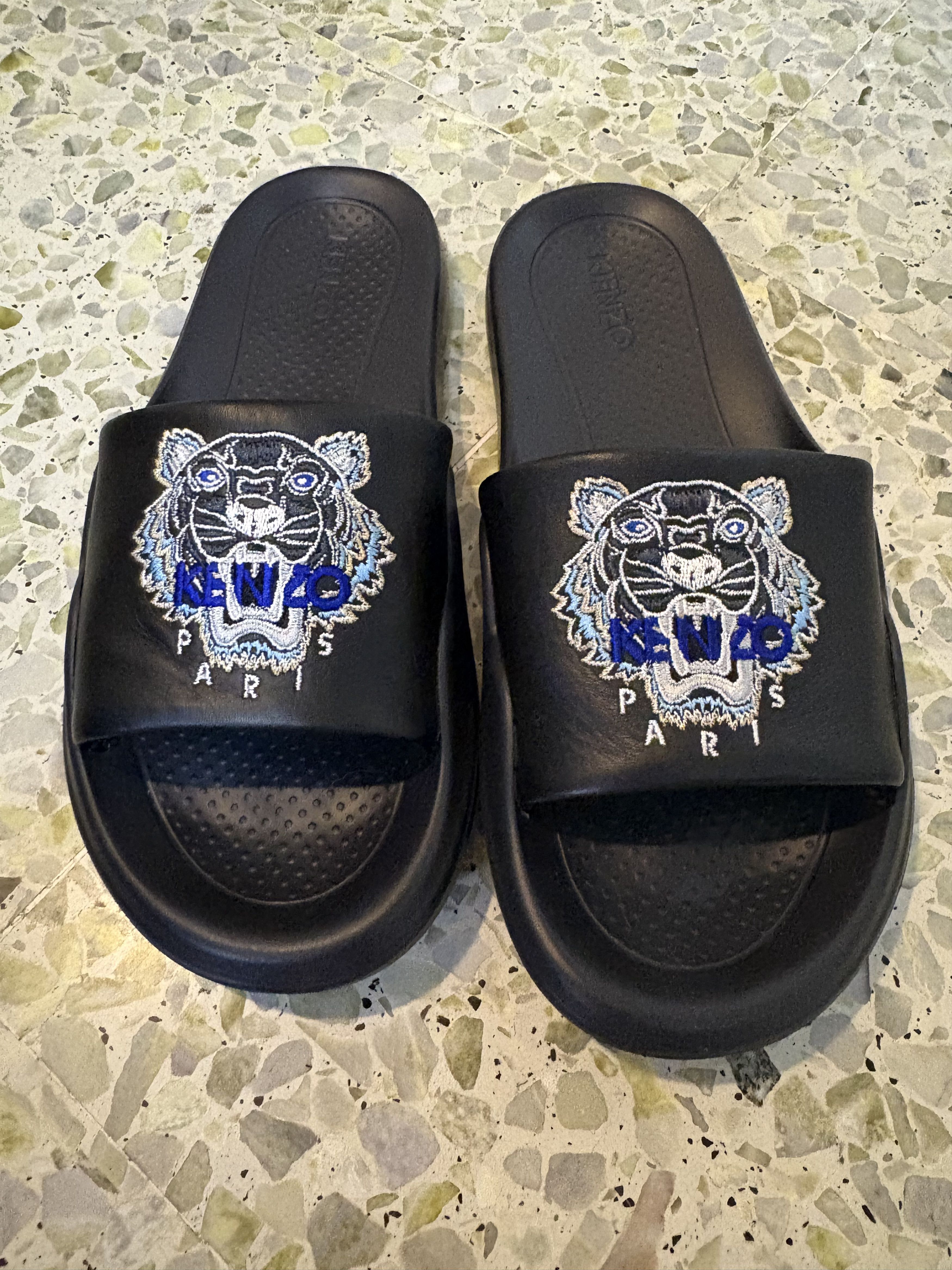 Kenzo Kenzo Pool Mule Tiger Head Slippers Size US 5 / IT 35 - 1 Thumbnail