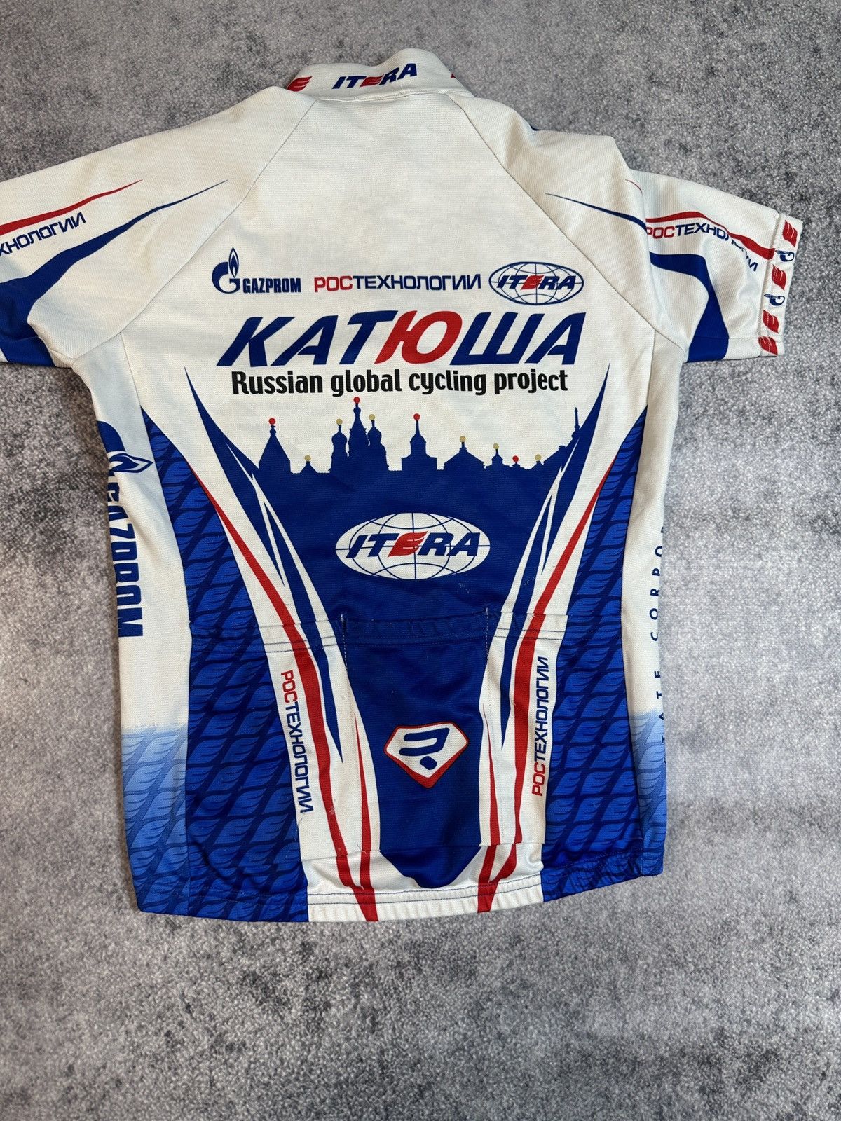 Vintage Vintage SMS Santini Катюша Russian Velo Jersey Sportswear S Size US L / EU 52-54 / 3 - 8 Thumbnail