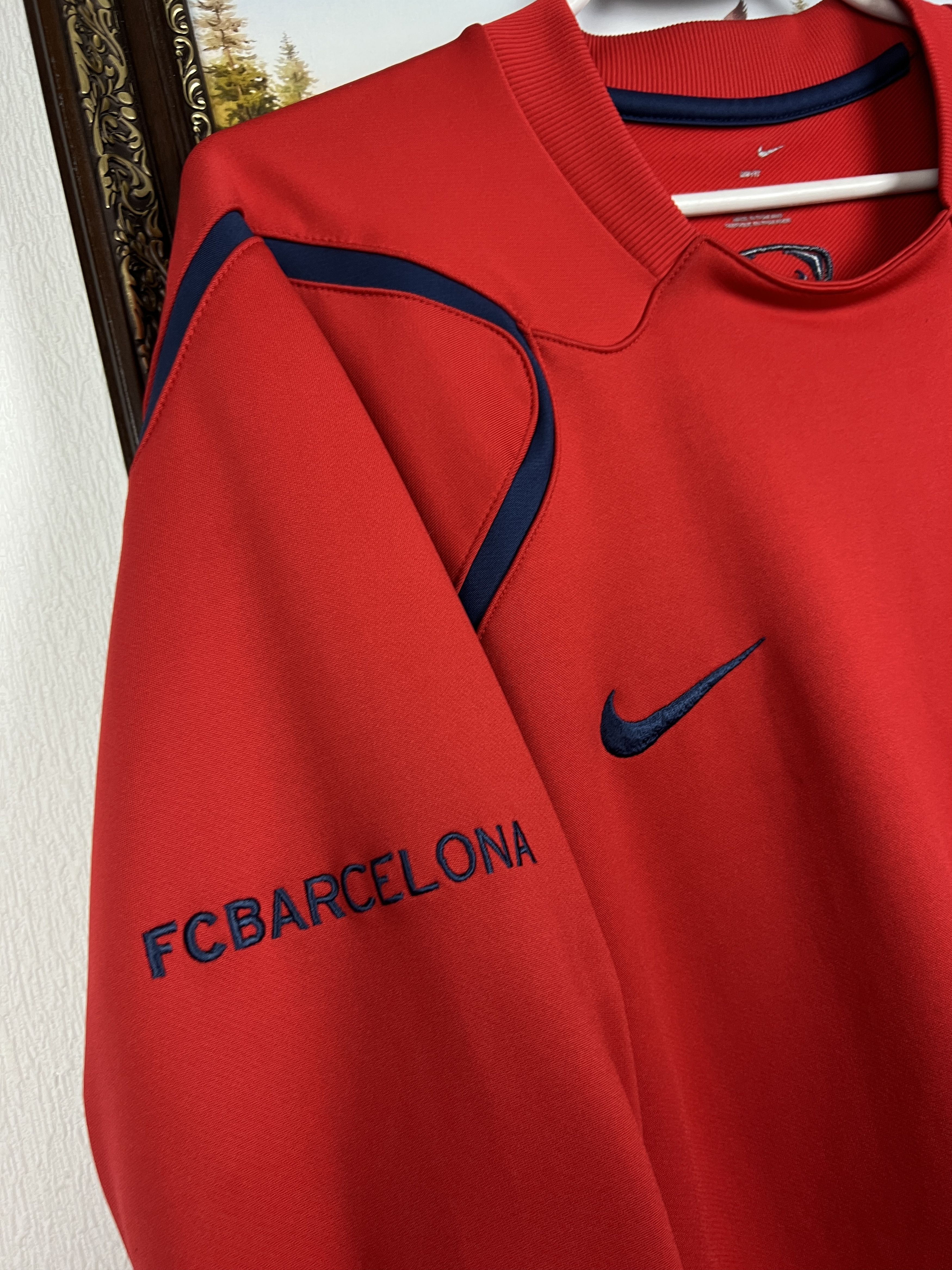 Nike Vintage Barcelona Football Sweatshirt Soccer Train Track Top Size US L / EU 52-54 / 3 - 4 Thumbnail