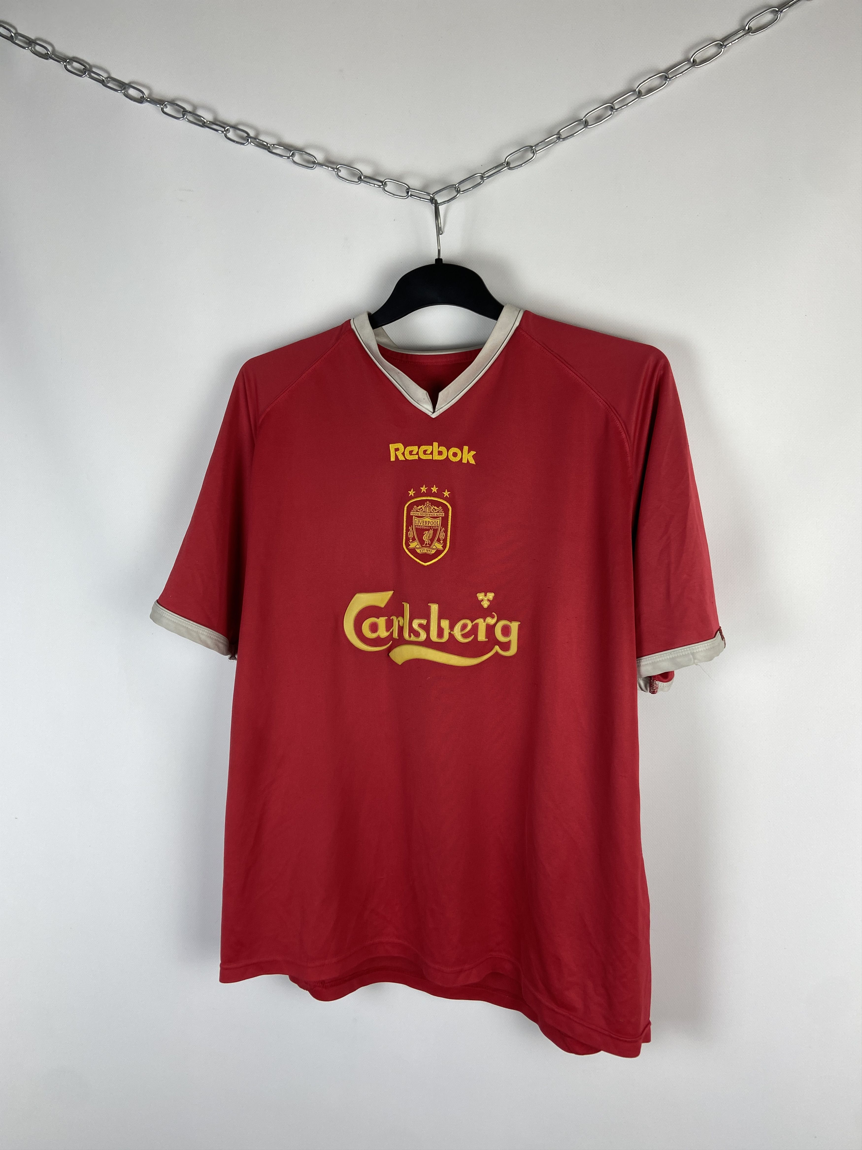 Reebok Liverpool Reebok soccer jersey carlsberg vintage Size US XL / EU 56 / 4 - 3 Thumbnail