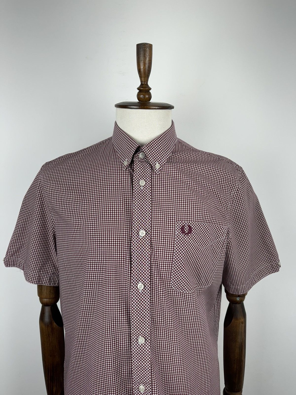 Fred Perry Men’s Fred Perry Plaid Short Sleeve Shirt size XL Size US XL / EU 56 / 4 - 2 Thumbnail