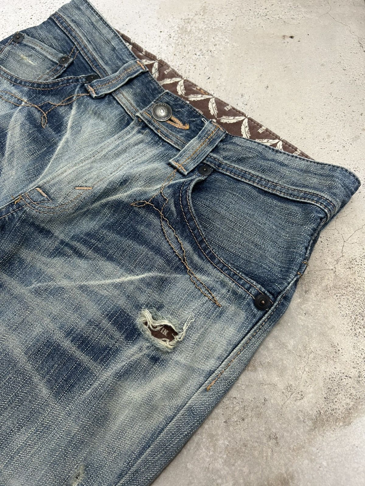 Hysteric Glamour Flared Edwin XV Mud Washed Distressed Size US 29 - 8 Thumbnail