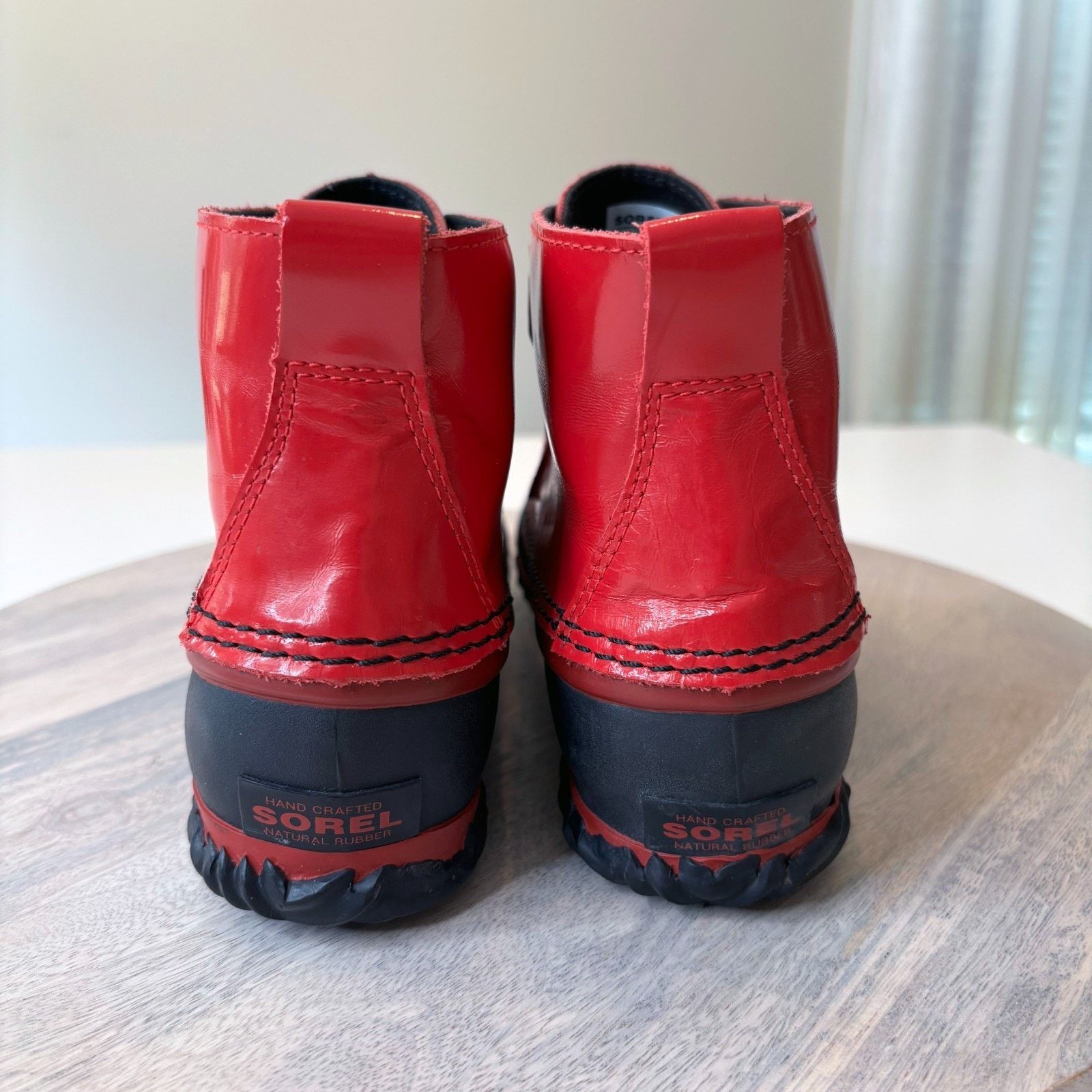 SOREL Sorel Red Duck Boots Waterproof Lace Up Snow Boots Sz 8 Size US 8 / IT 38 - 7 Thumbnail