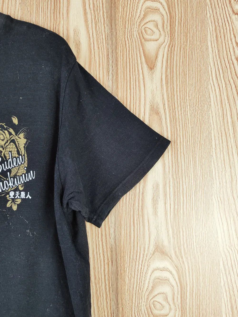 Japanese Brand Buden Shokumin Japan edition faded Black tee #W589 Size US L / EU 52-54 / 3 - 14 Thumbnail