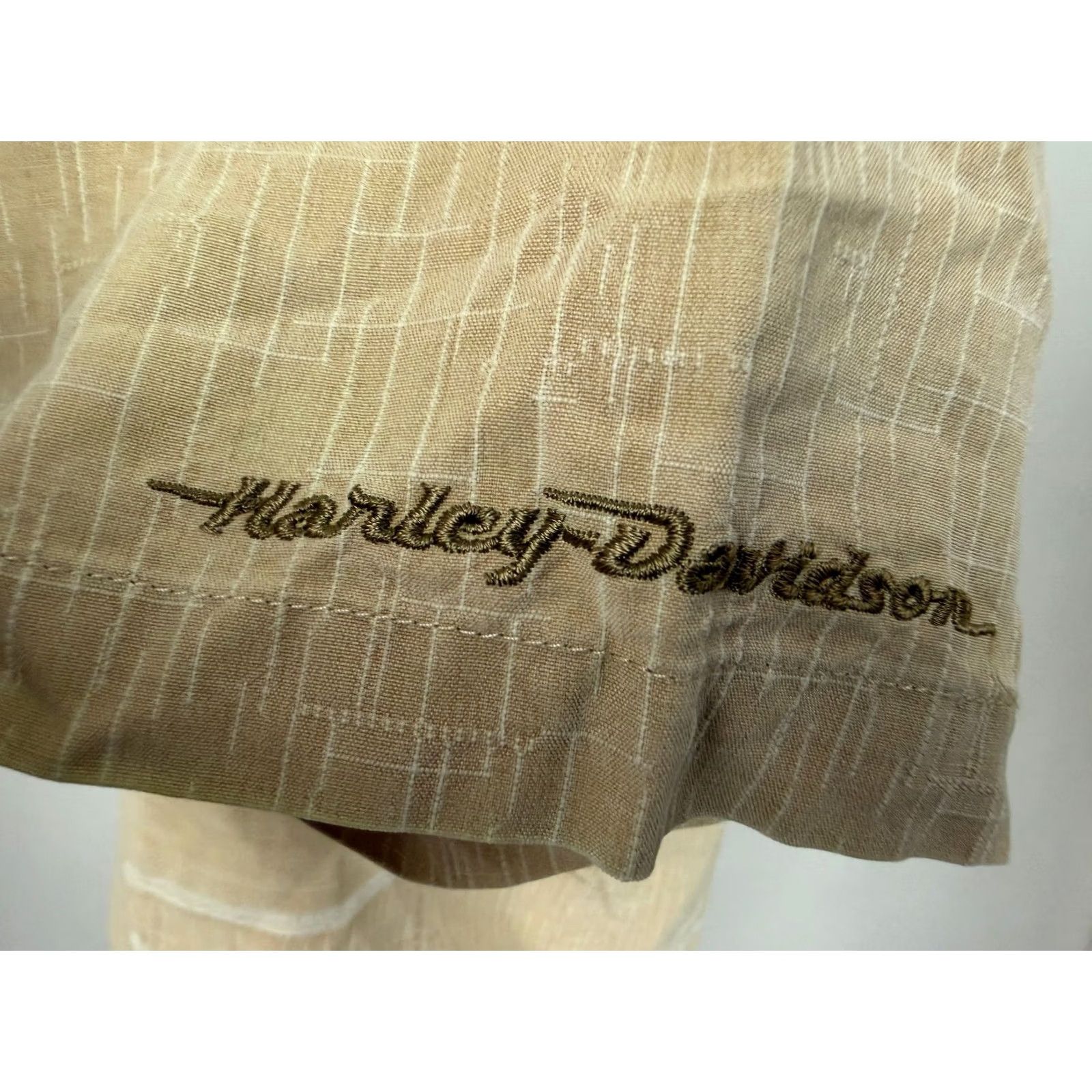 Harley Davidson VINTAGE Harley-Davidson Shirt Men L Harley-Davidson Shirt Jacquard Hawaiian Aloha Silk Beach Biker 90s Mens Size US L / EU 52-54 / 3 - 7 Thumbnail