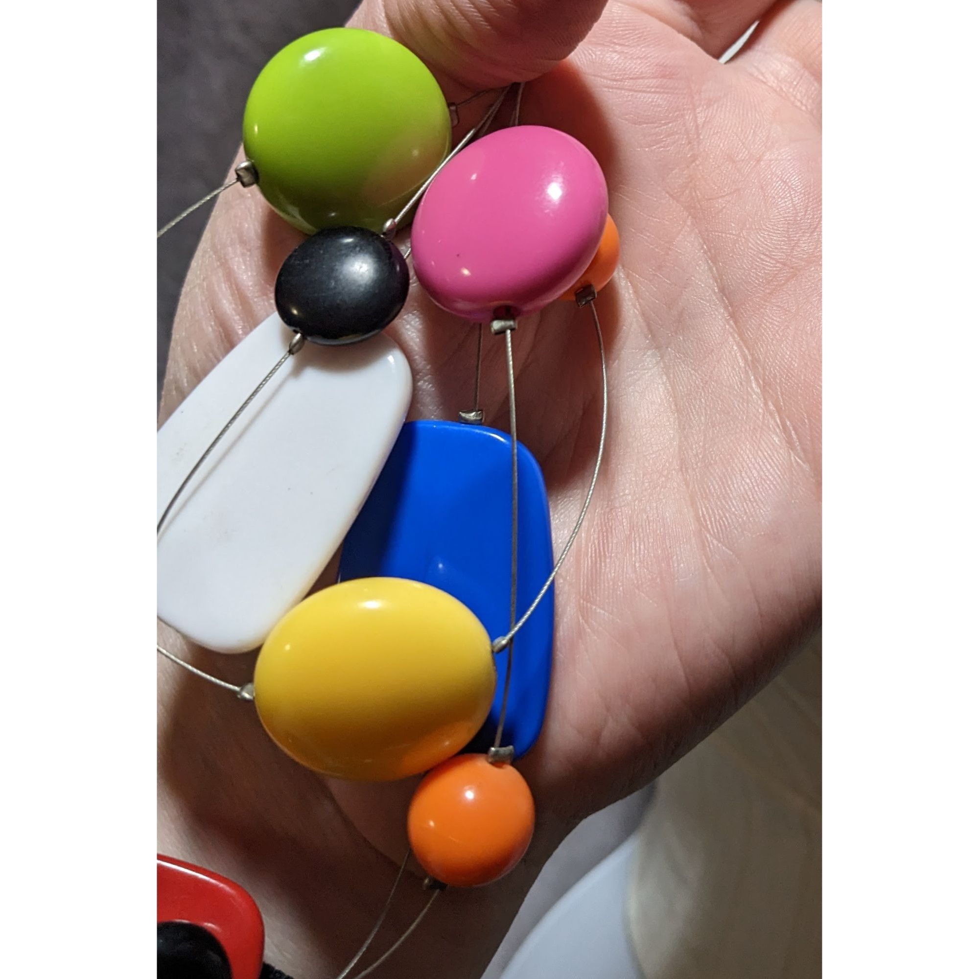 Other Rainbow Gemmed Floating Necklace Size ONE SIZE - 4 Thumbnail