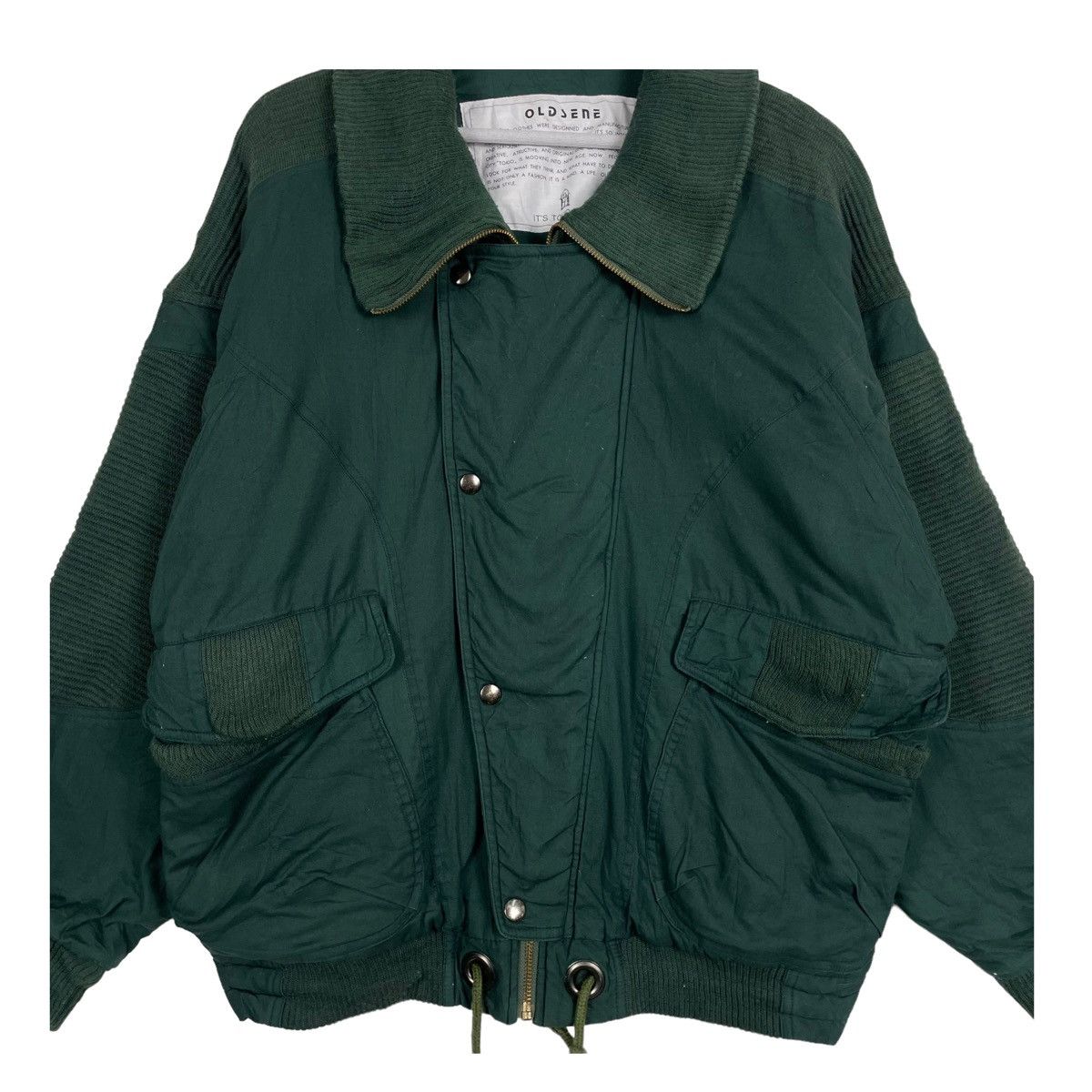 Japanese Brand 💥80s OLDSENE BOMBER JACKET INSPIRED ISSEY MIYAKE Size US L / EU 52-54 / 3 - 5 Thumbnail