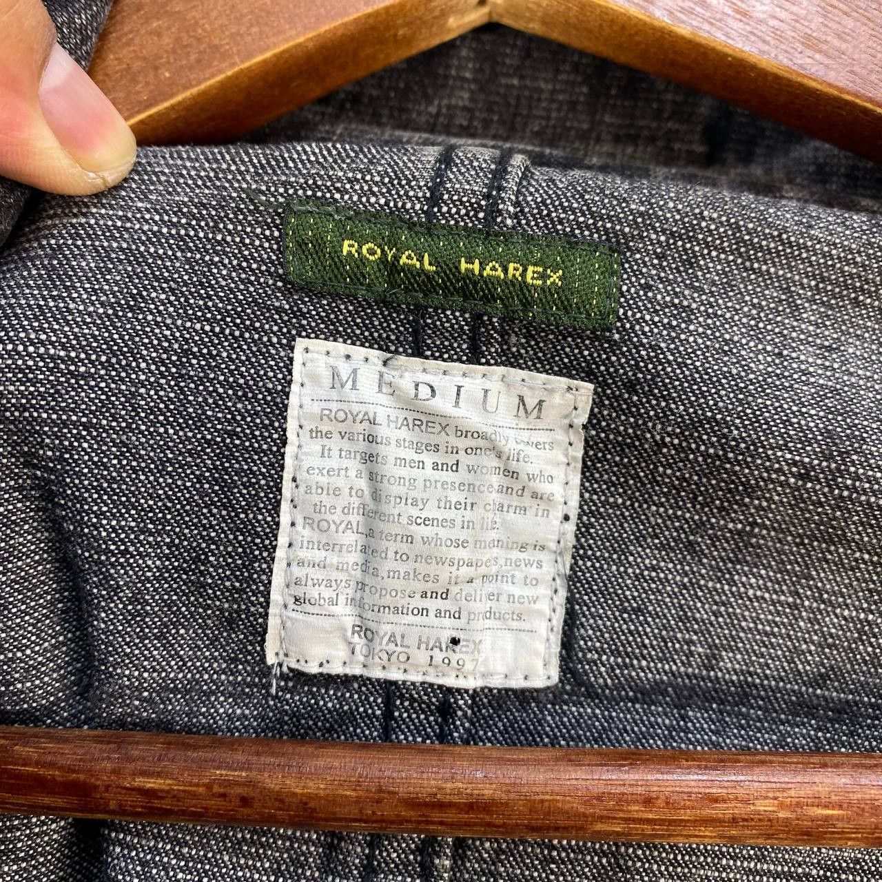Japanese Brand VINTAGE ROYAL HAREX AW1997 TOKYO DENIM CHORE JACKET VINTAGE Size US M / EU 48-50 / 2 - 14 Thumbnail