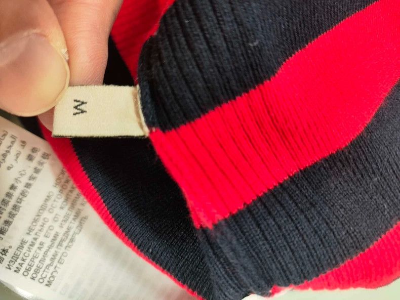 Gucci GucciBlack and red striped kitten pattern knitwear short sl Size US M / EU 48-50 / 2 - 6 Thumbnail