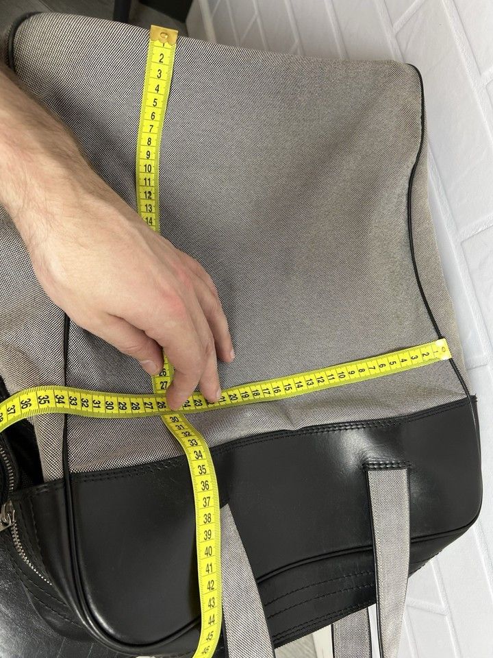 Dior CHRISTIAN DIOR Fabric/Leather Large Bag Gray/Black Size ONE SIZE - 23 Thumbnail