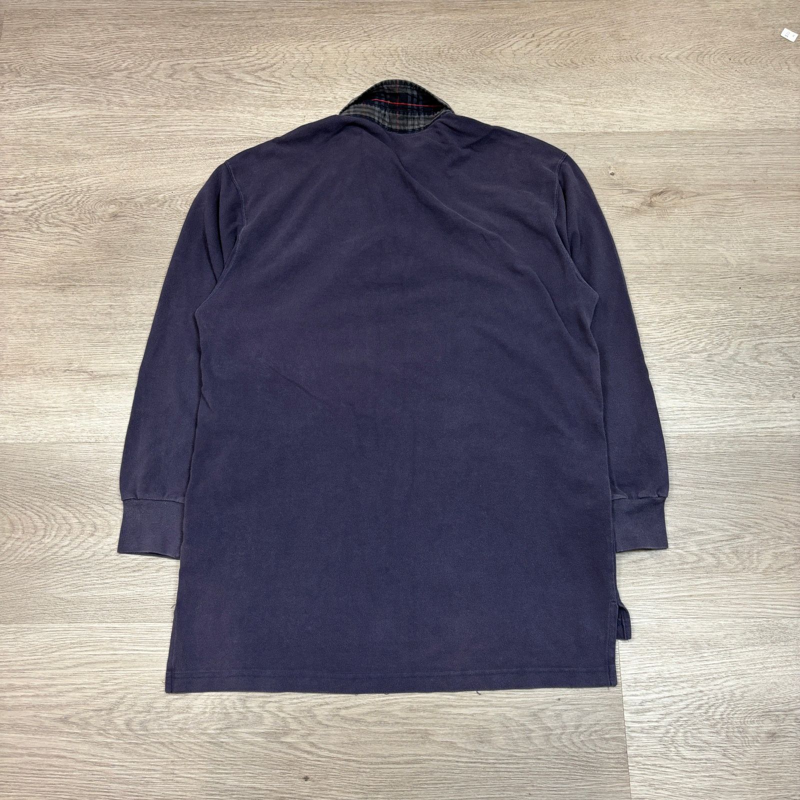 Burberry × Vintage VTG Burberrys Nova Check Rugby LS Polo Shirt Men's Large Size US L / EU 52-54 / 3 - 4 Thumbnail