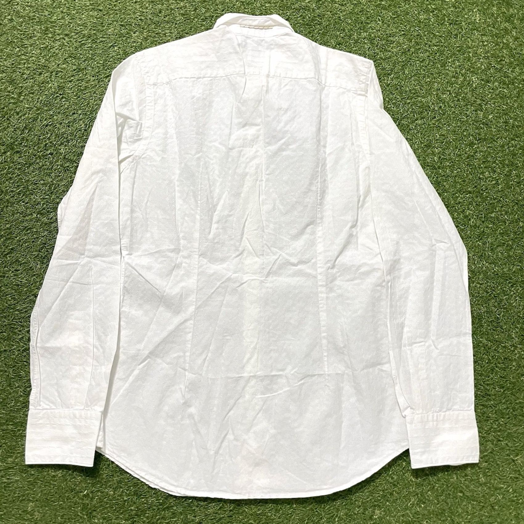 Glanshirt Slowear Shirt Mens Size 15.5 White Cotton Chambray 39cm, Men's — image 2 of 6