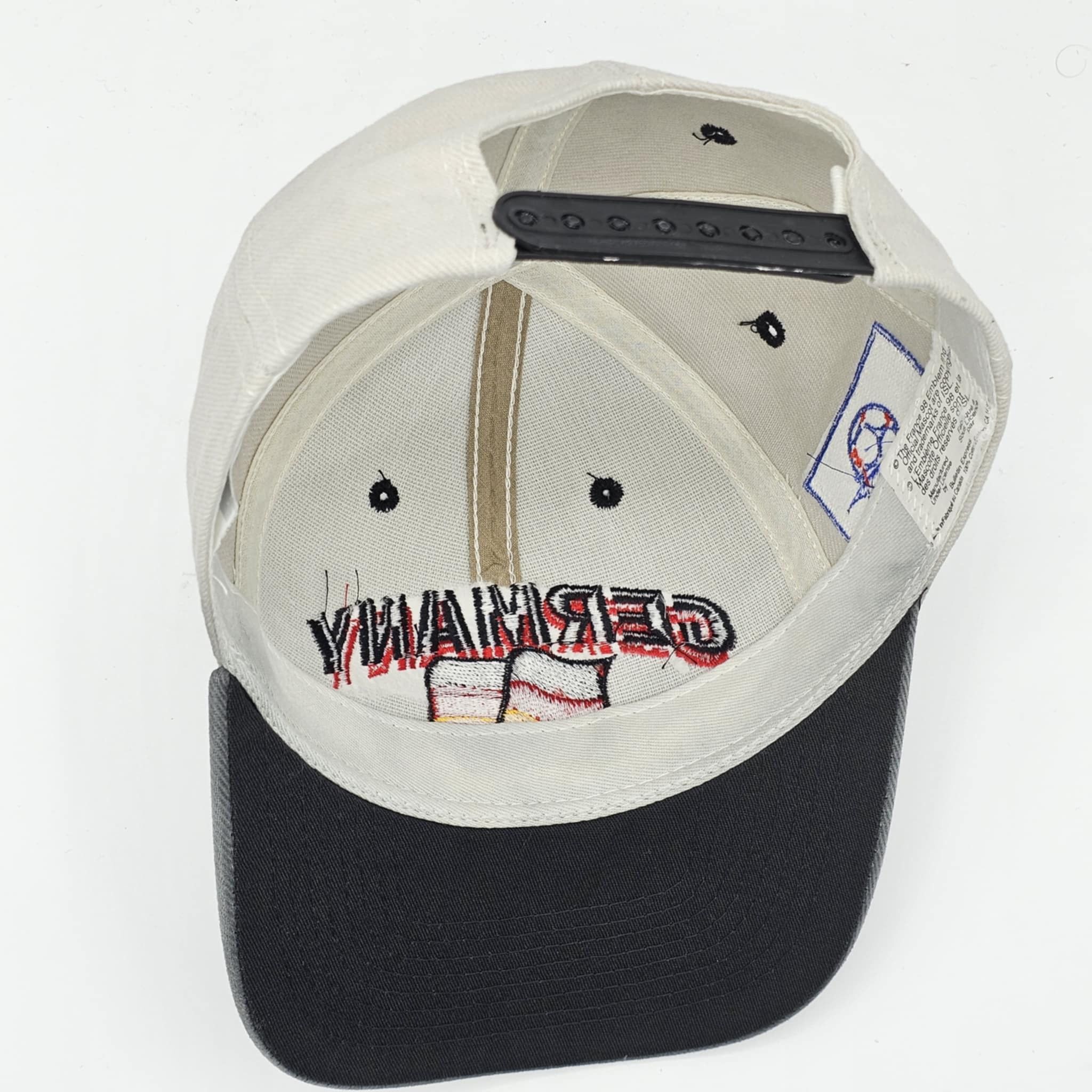 Vintage Germany Soccer Vintage 90s World Cup 98 Snapback Hat Size ONE SIZE - 9 Thumbnail