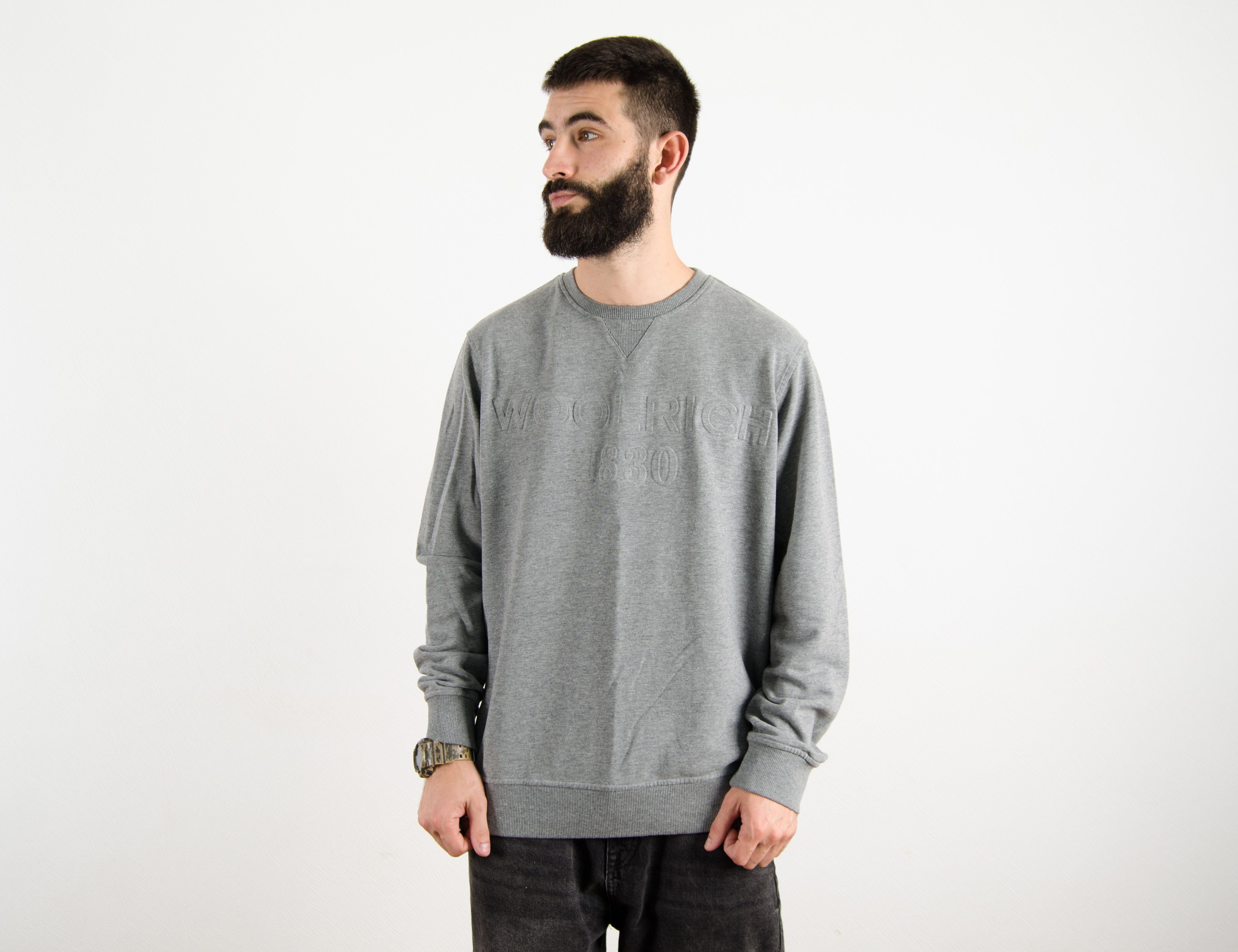 Woolrich Woolen Mills Woolrich Big Logo Cotton Sweatshirt Size US XXL / EU 58 / 5 - 1 Thumbnail