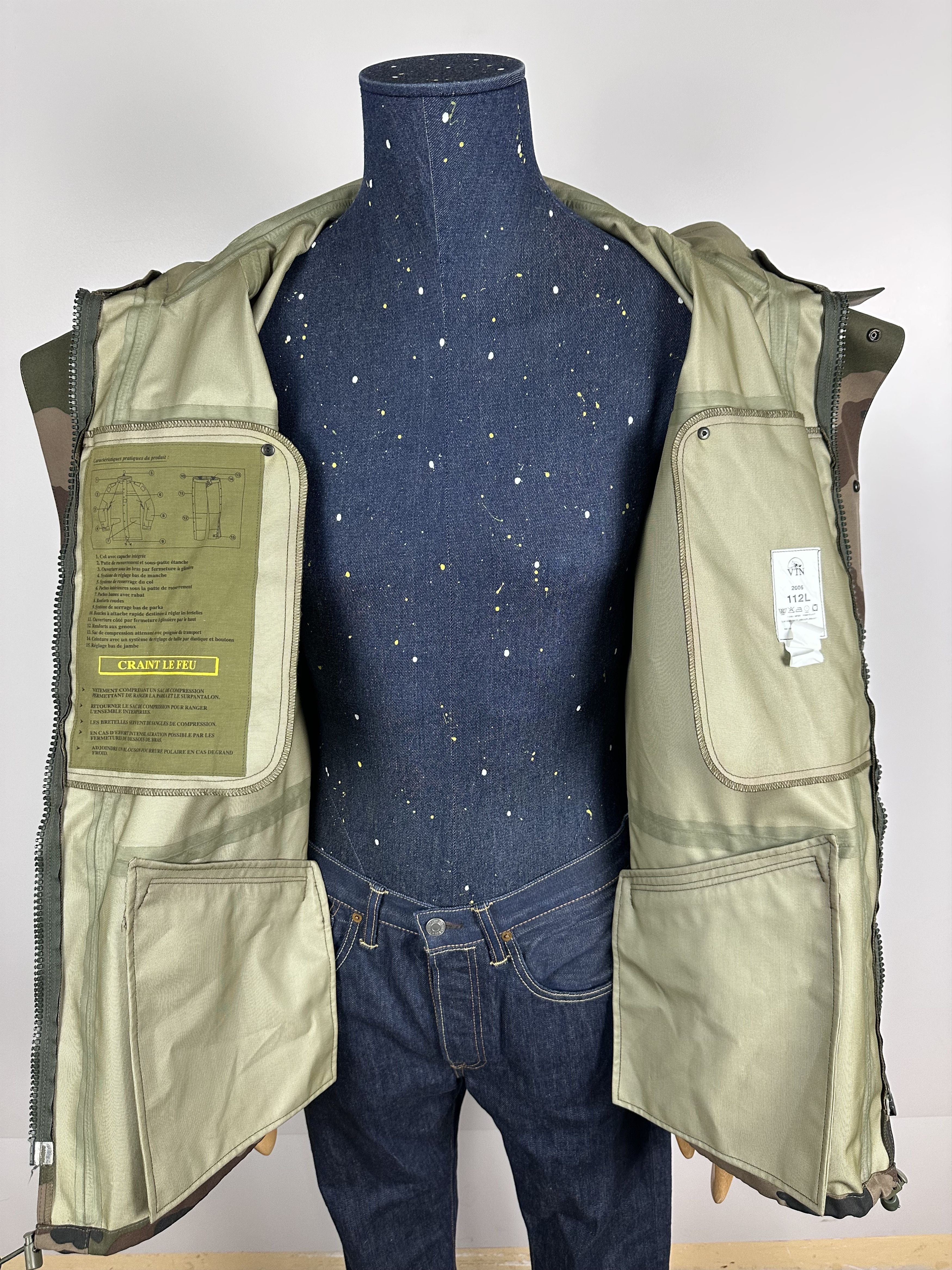 Other French Military Jacket 2005 VTN Camouflage Mens Size L112 Size US L / EU 52-54 / 3 - 9 Thumbnail