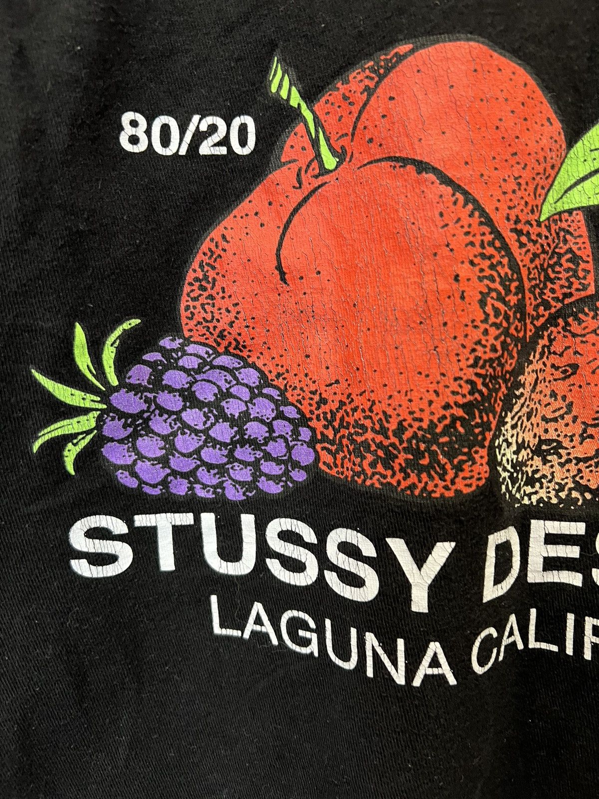 Stussy Vintage Stussy Fruits Design Corp. 90’s T Shirt Tee Size US S / EU 44-46 / 1 - 7 Thumbnail