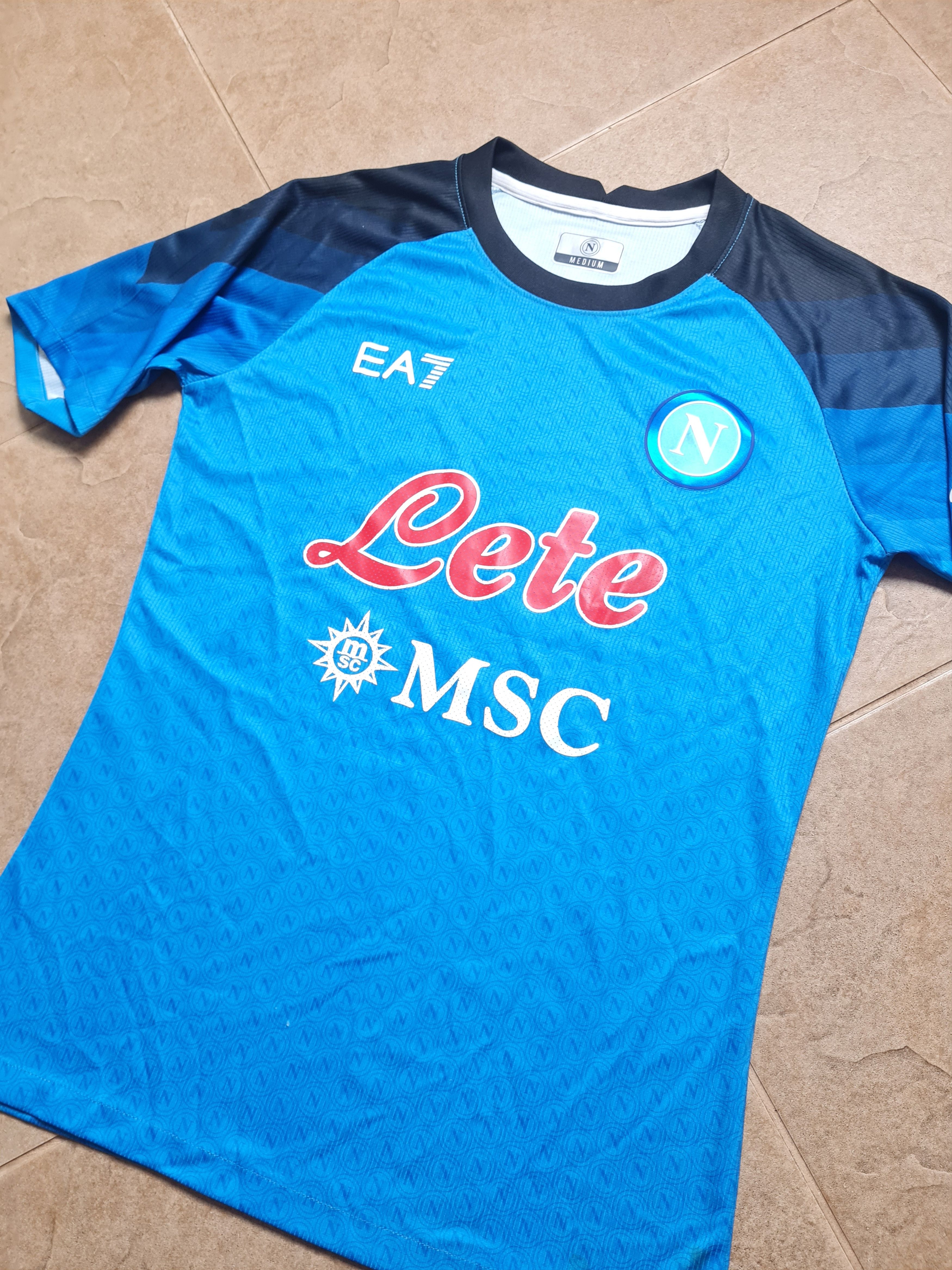 Other Jersey Napoli Home 2022/23 Match Version EA7 Soccer Shirt Size US M / EU 48-50 / 2 - 19 Thumbnail