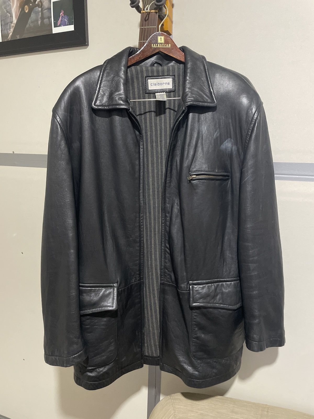 Liz Claiborne Ozzy Osbourne’s Leather Claiborne Jacket (AUTHENTIC) Size US L / EU 52-54 / 3 - 1 Thumbnail