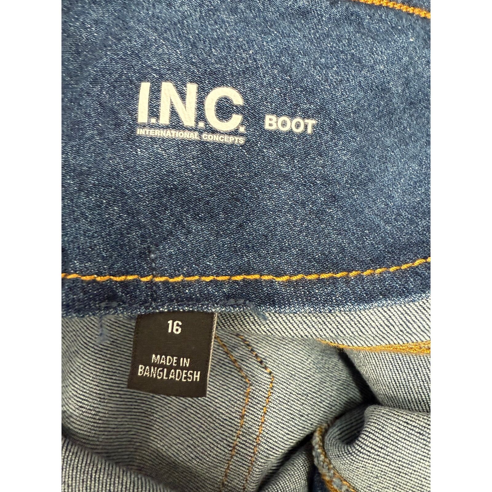 Macys Macy's INC Jeans Boot sz 16 NWOT #G680 Size 38" / US 16 / IT 52 - 3 Thumbnail