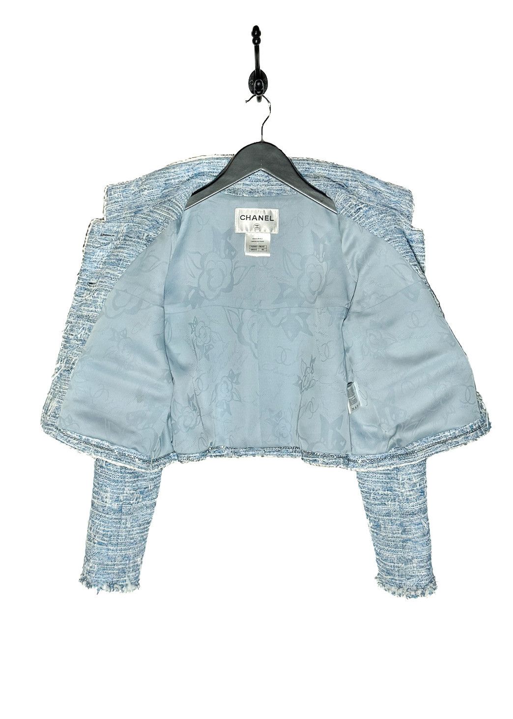 Chanel Chanel SS15 Blue Fantasy Tweed Short Jacket Size M / US 6-8 / IT 42-44 - 5 Thumbnail