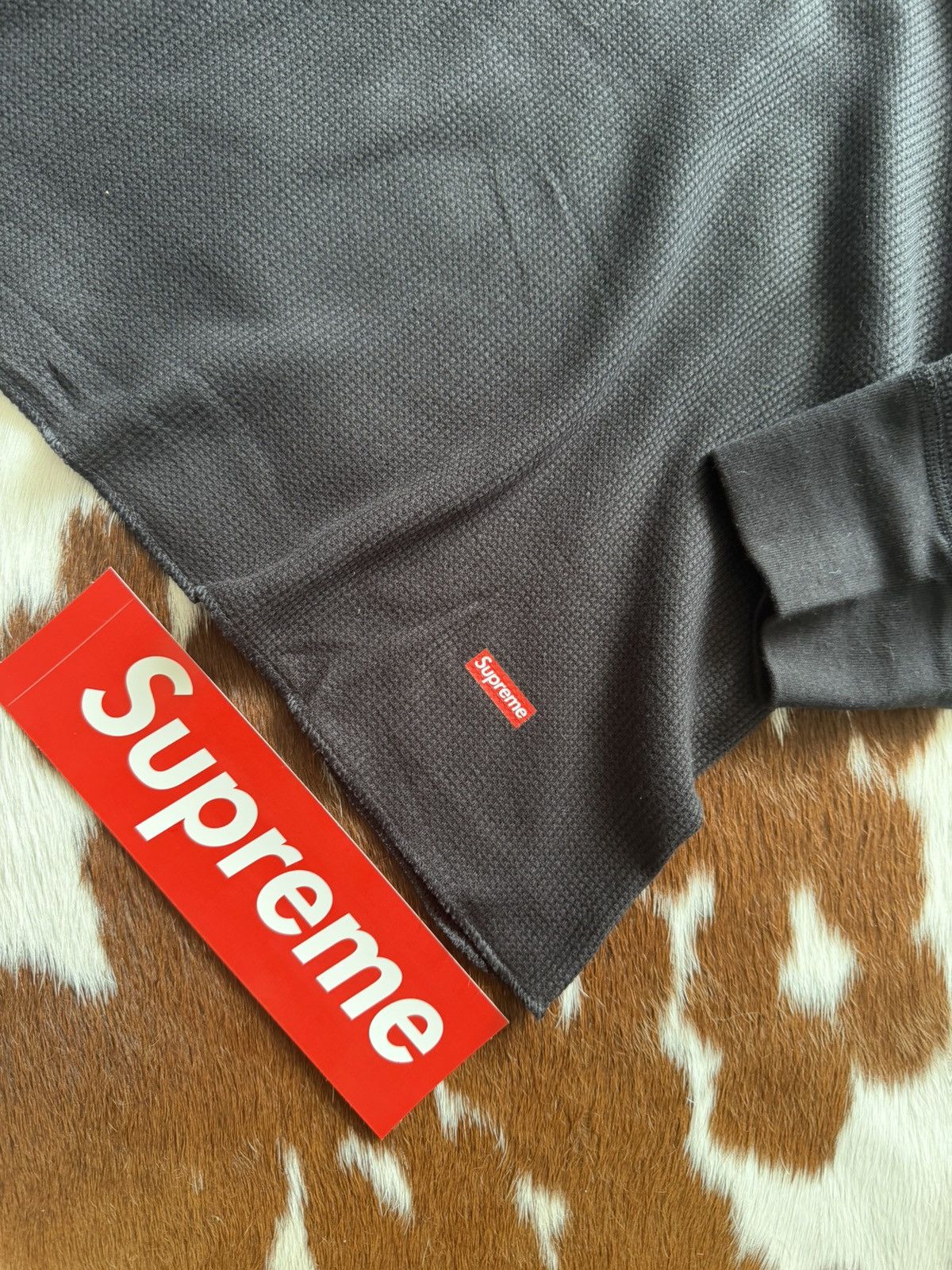 Supreme Supreme Thermal Crew Long Sleeve Black Brand New Size US XL / EU 56 / 4 - 2 Thumbnail