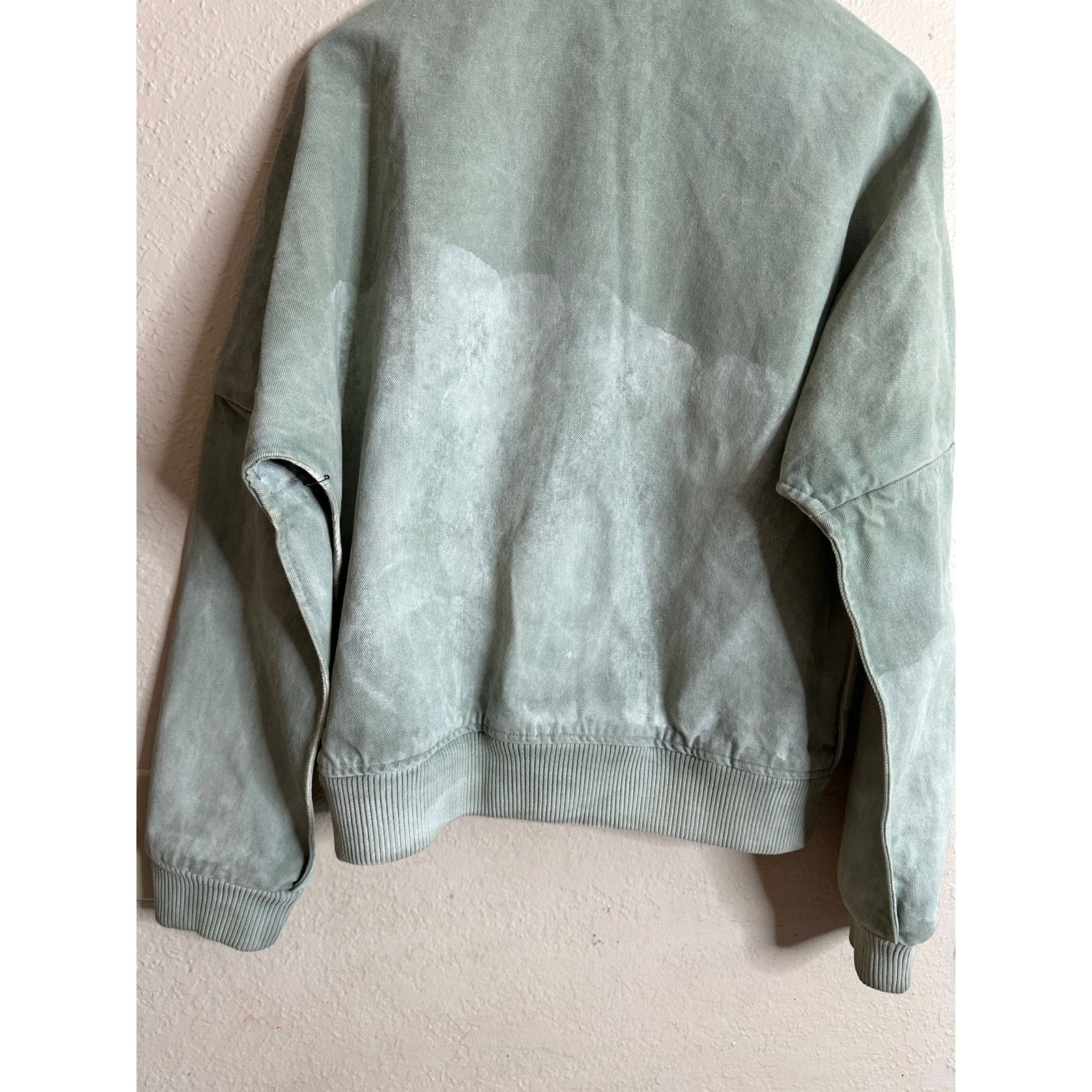 Simon Miller Simon Miller Stone Washed Sage Green Bomber Denim Jacket Size US M / EU 48-50 / 2 - 5 Thumbnail