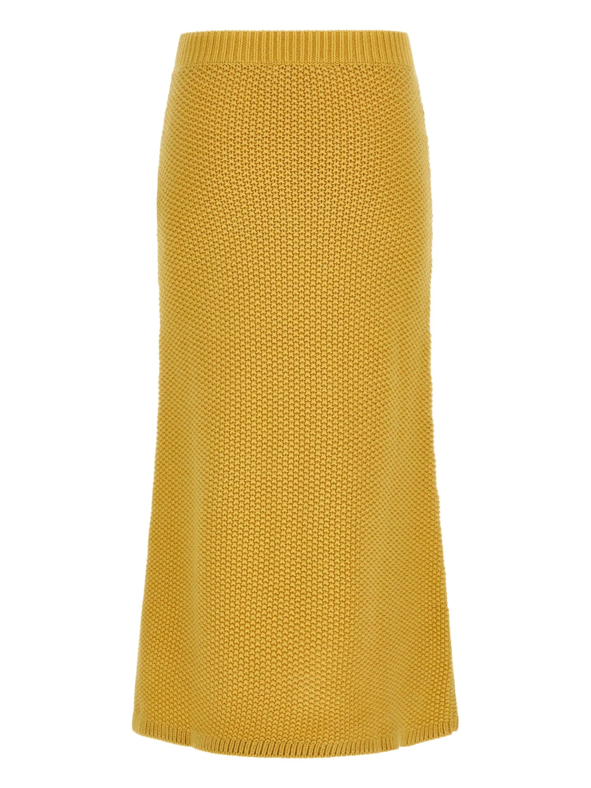 o1y0825 Midi Skirt in Yellow