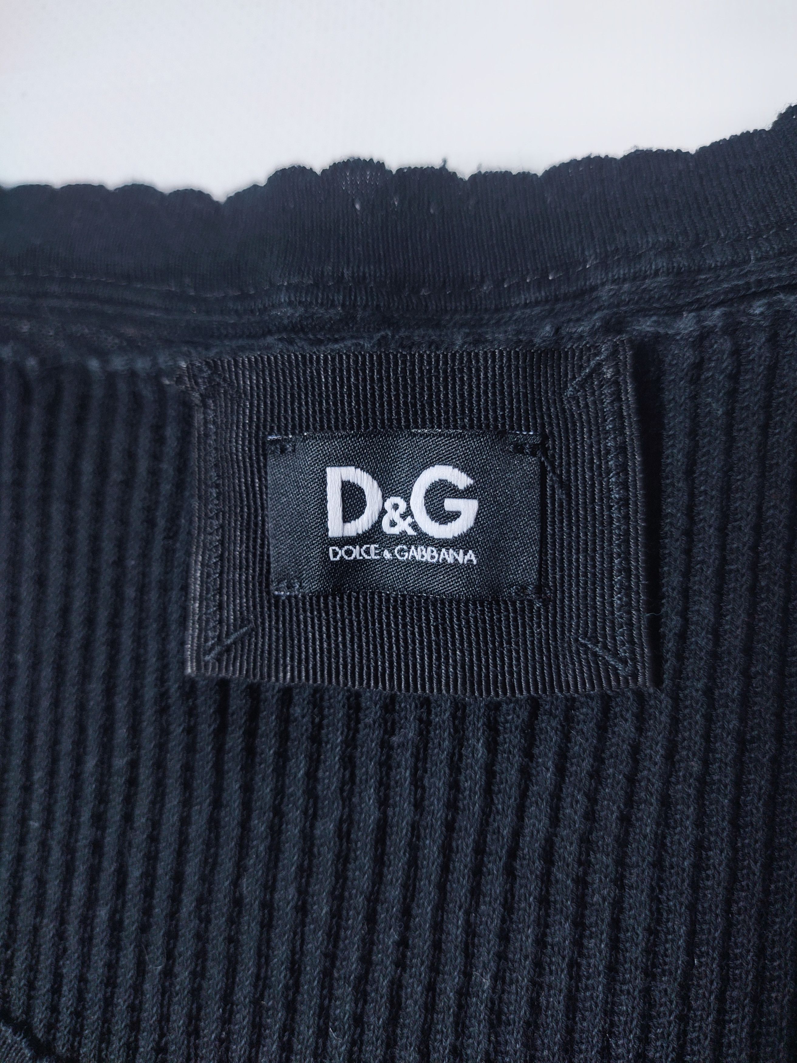 Dolce & Gabbana Dolce Gabbana Ribbed Top Size L / US 10 / IT 46 - 6 Thumbnail