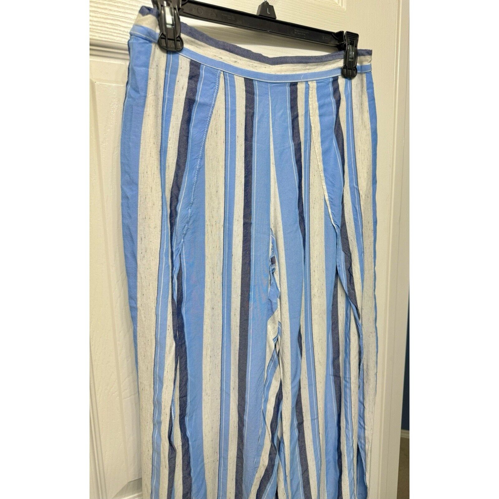 Drew DREW Whitney Wrapped, Split Leg Harem Pants Blue Stripes - M Size 30" / US 8 / IT 44 - 2 Thumbnail