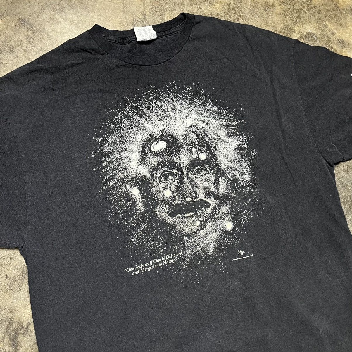 Vintage vintage Albert Einstein Justin Bieber baggy T-shirt Size US XXL / EU 58 / 5 - 4 Thumbnail