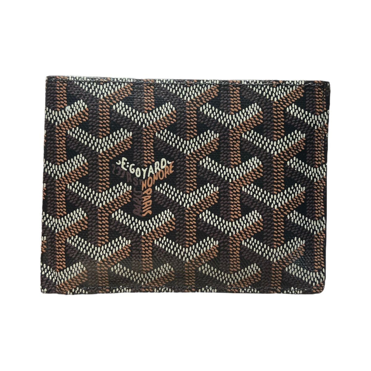 Pre-owned Goyard Victoire Bifold Wallet In Black