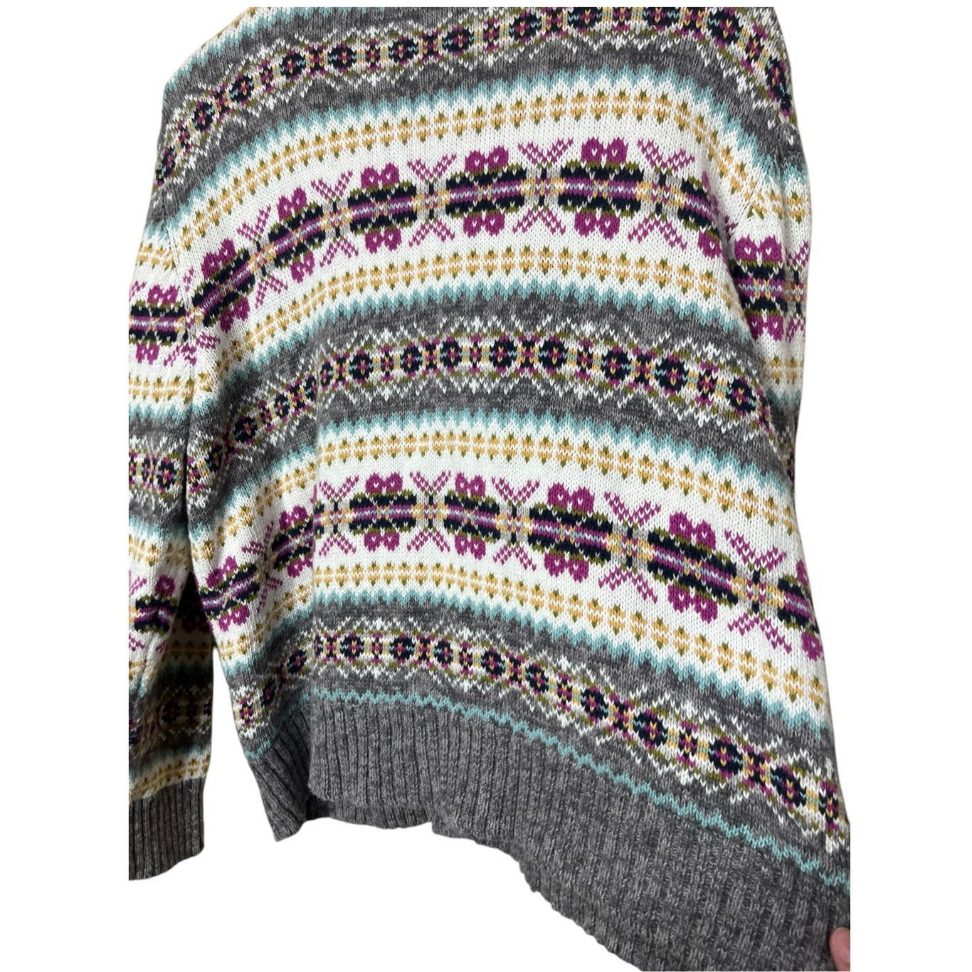 Other Vintage Heirloom Collectibles Fair Isles Button Front Cardigan Sweater Size L Size L / US 10 / IT 46 - 7 Thumbnail
