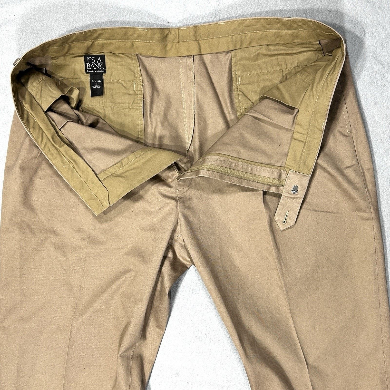 Jos. A. Bank Joseph A. Banks Traveler's Collection Cotton Khakis Pants Size US 44 / EU 60 - 2 Thumbnail