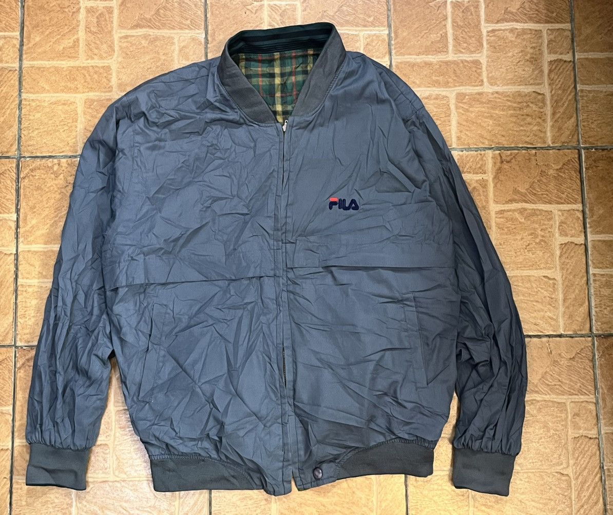 Fila Vintage FILA reversible plaid bomber jacket Size US L / EU 52-54 / 3 - 11 Thumbnail