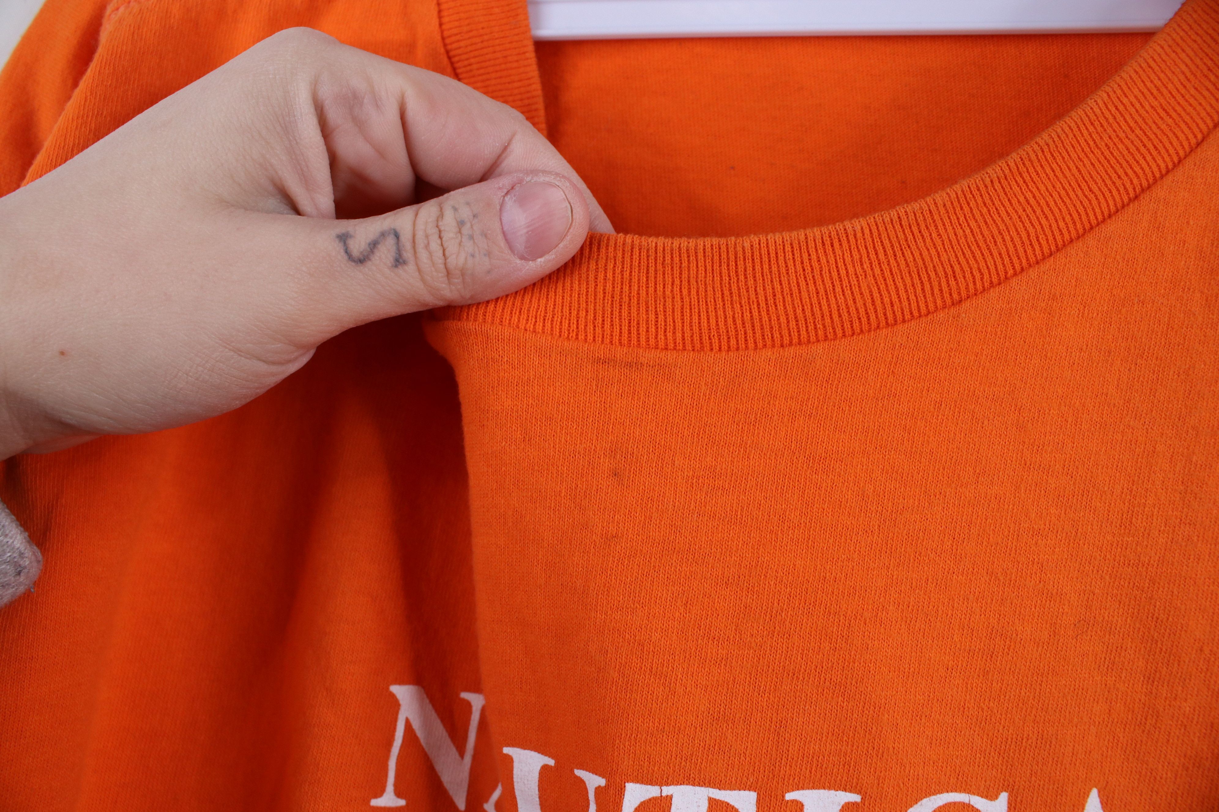 Nautica × Vintage Vintage 90s Nautica Spell Out Big Logo Short Sleeve T-Shirt Size US L / EU 52-54 / 3 - 5 Thumbnail