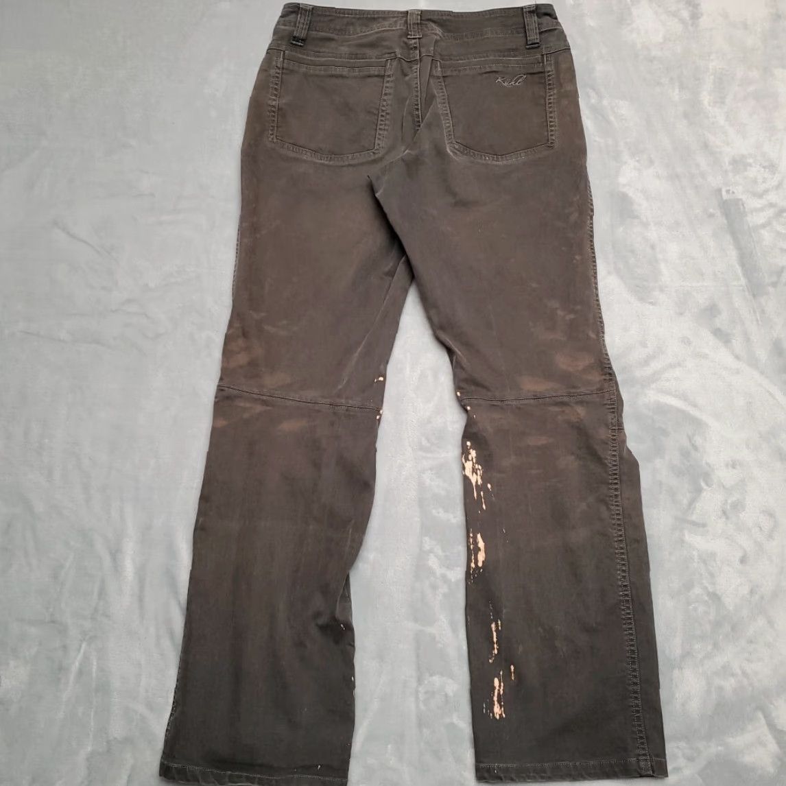 Vintage Kuhl Pants Women 6 Performance Fade Charcoal Wash Patina Dye Articulated Outdoor Chino Pockets Logo Casual Nature 31in Inseam Womens Size 28" / US 6 / IT 42 - 6 Thumbnail