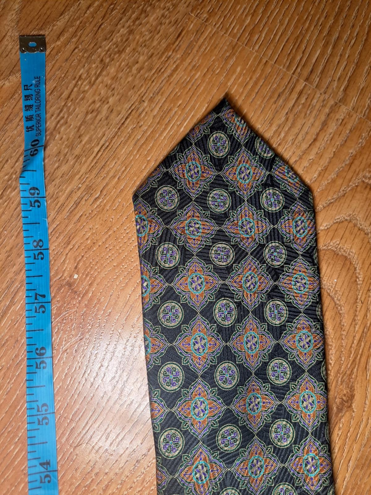 Brioni Brioni Silk Tie Multicolor Geometric Handmade in Italy Wide Size ONE SIZE - 5 Thumbnail