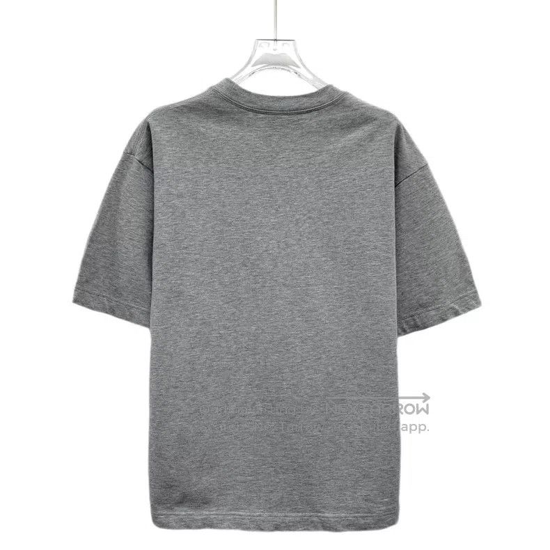 Gucci Gucci Size XXXS Gray logo letter print cotton round-neck sh Size XXS / US 00 / IT 34 - 2 Thumbnail